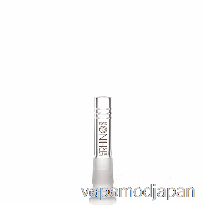 VAPE MOD ホワイト ライノ 19/14 ガラス ダウンステム 3 インチ